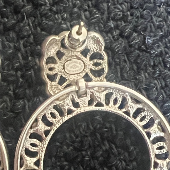 CHANEL Gold and Cream Filigree Earrings - Picture 8 of 15